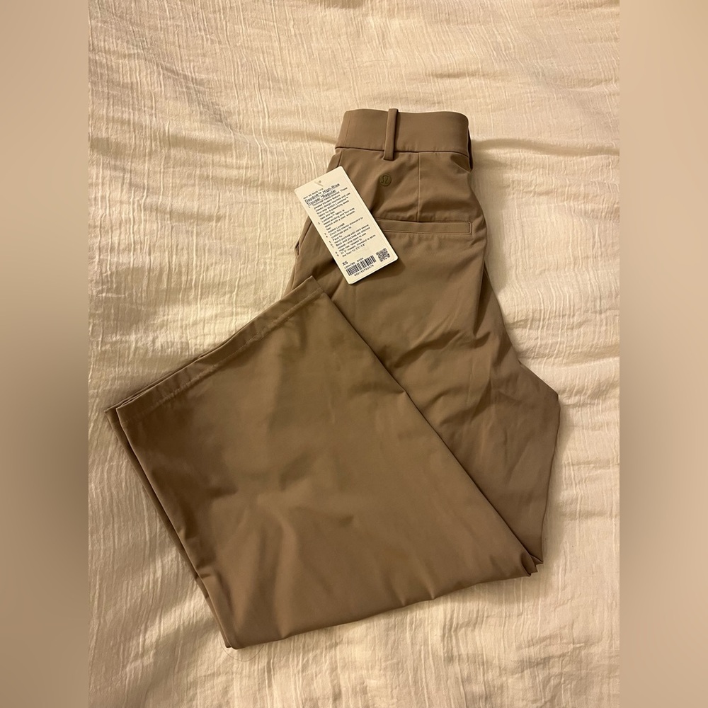 NWT Lululemon Daydrift High Rise Wide Leg Trouser Sheer Oak